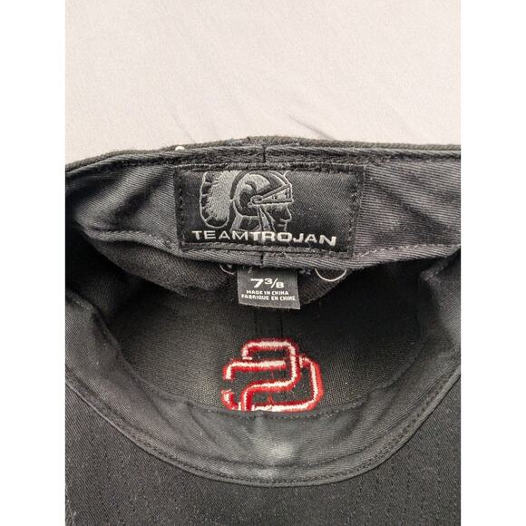 USC Trojans Hat 7 3/8 Fitted Cap Team Trojan South Carolina Black - Picture 7 of 8